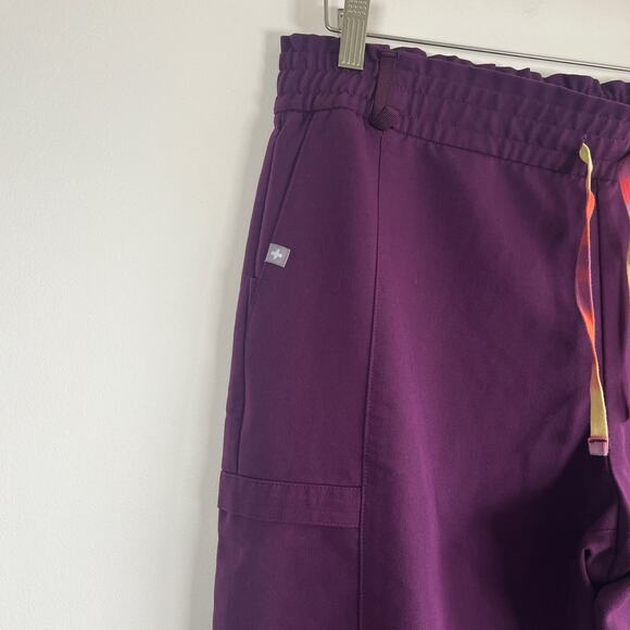 FIGS Lesage Jogger Scrub Pants Plum Purple Technical Collection Size Large - Picture 2 of 11